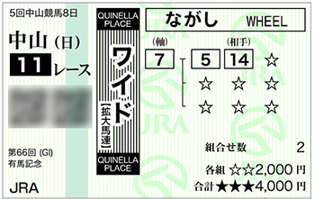 ワイド馬券